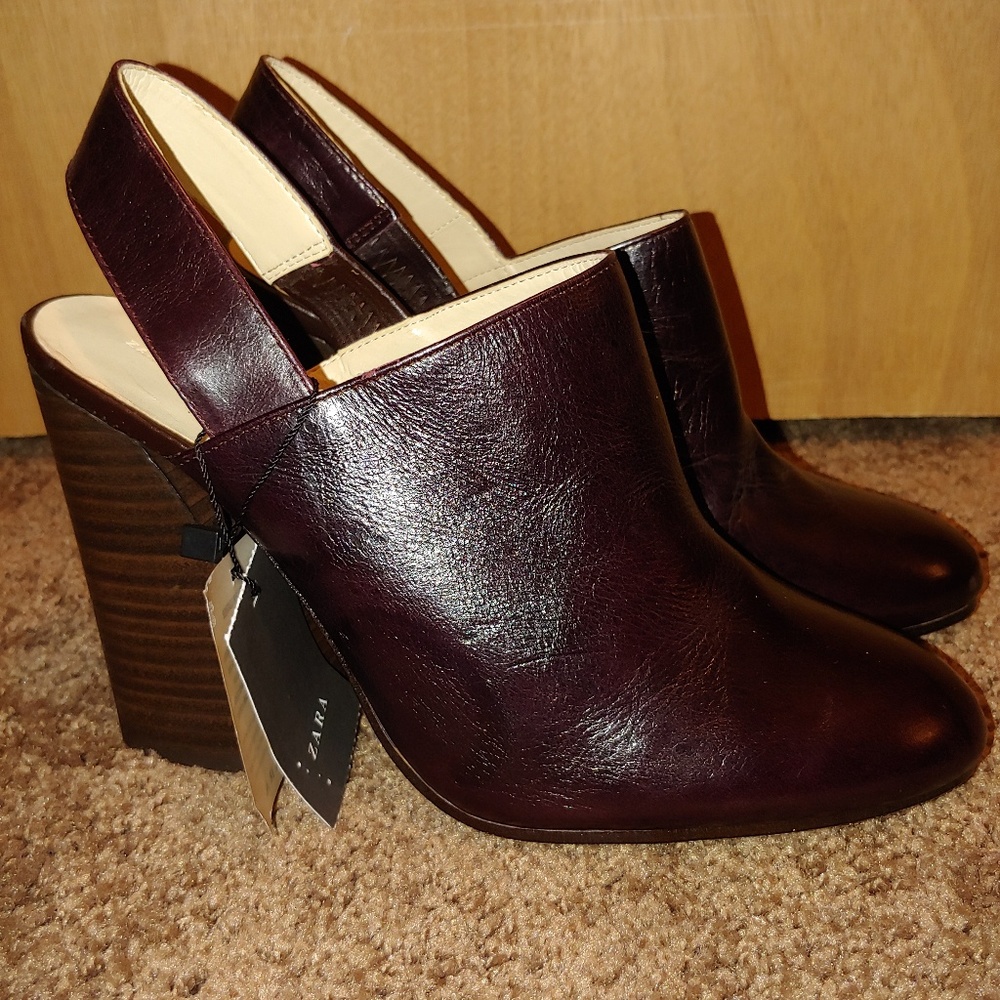 New Zara heeled booties